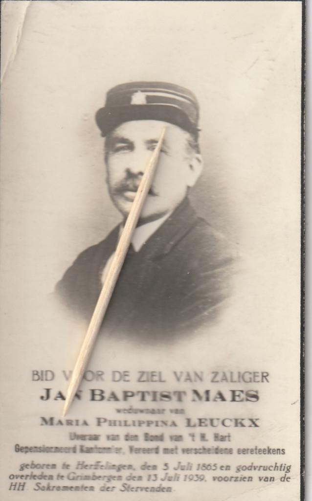 Bidprentje Herfelingen, Verzenden, Bidprentje