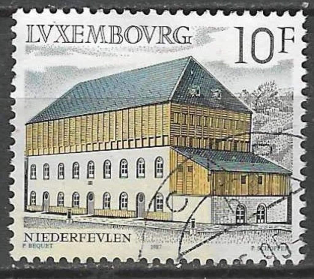 Luxemburg 1986 - Yvert 1130 - Hennesbau (ST), Timbres & Monnaies, Timbres | Europe | Autre, Affranchi, Luxembourg, Envoi