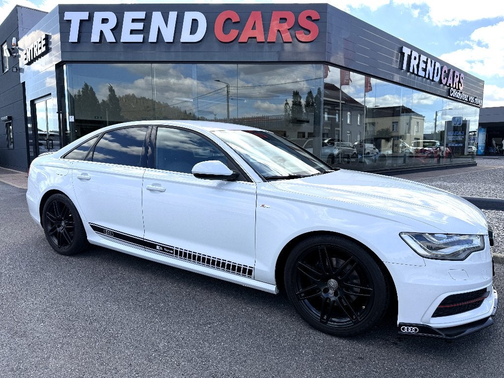 AUDI A6 2.0 TDi 3xSLINE INT/EXT  CAM  COURROIE OK! GA1AN, Auto's, Lane Keeping Assist, 129 g/km, 4 cilinders, Wit