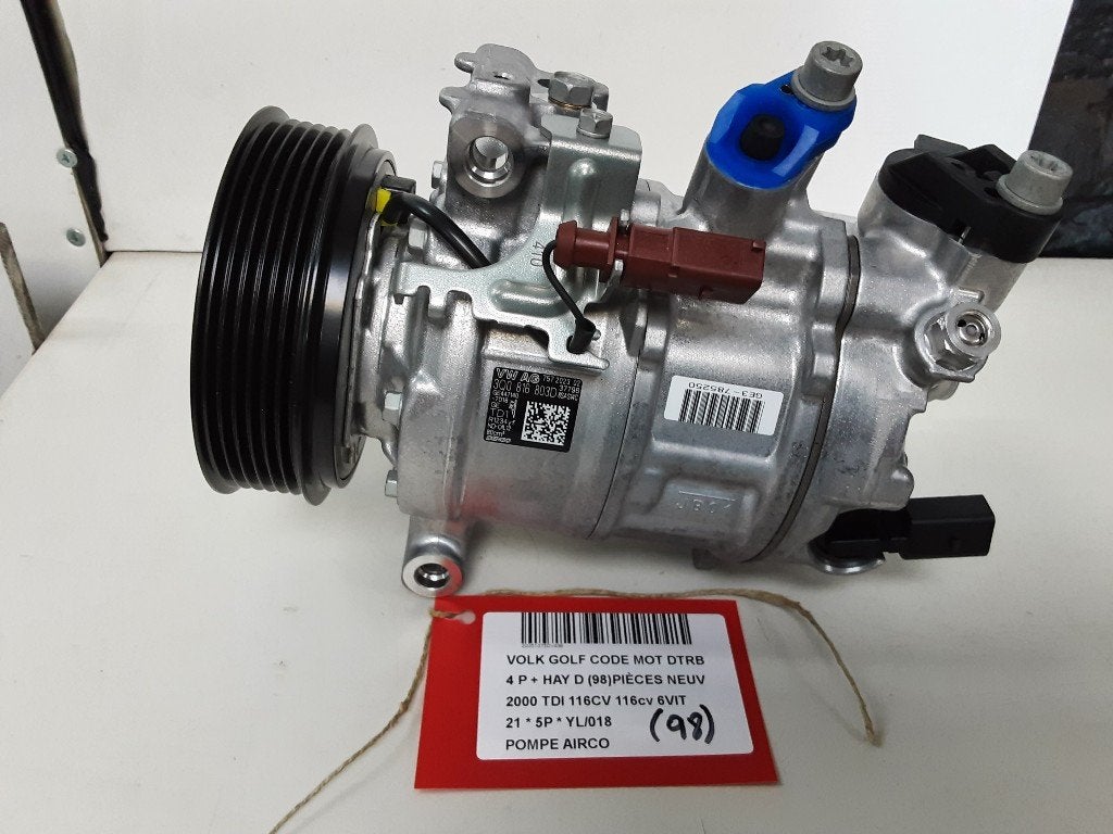 COMPRESSEUR CLIMATISATION Golf VIII (CD1) (3Q0816803D), Autos : Pièces & Accessoires, Volkswagen, Volkswagen AG, Utilisé, Kundenbetreuung@volkswagen.de