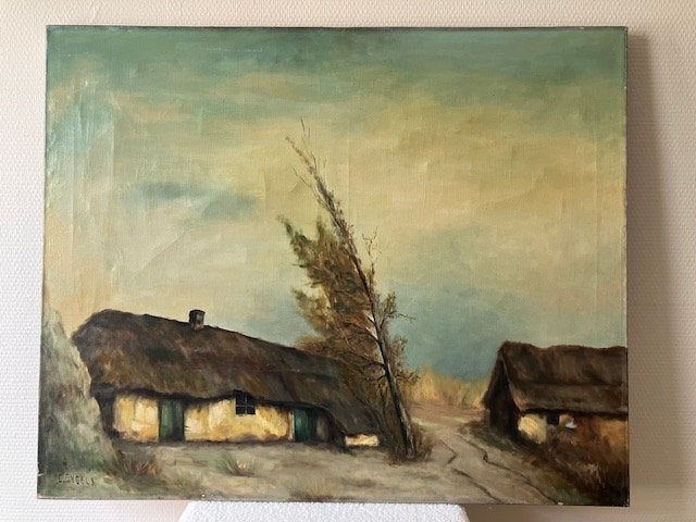 Lot de 4 tableaux – style classique et champêtre, Enlèvement ou Envoi, Autres techniques, Paysage, Papier