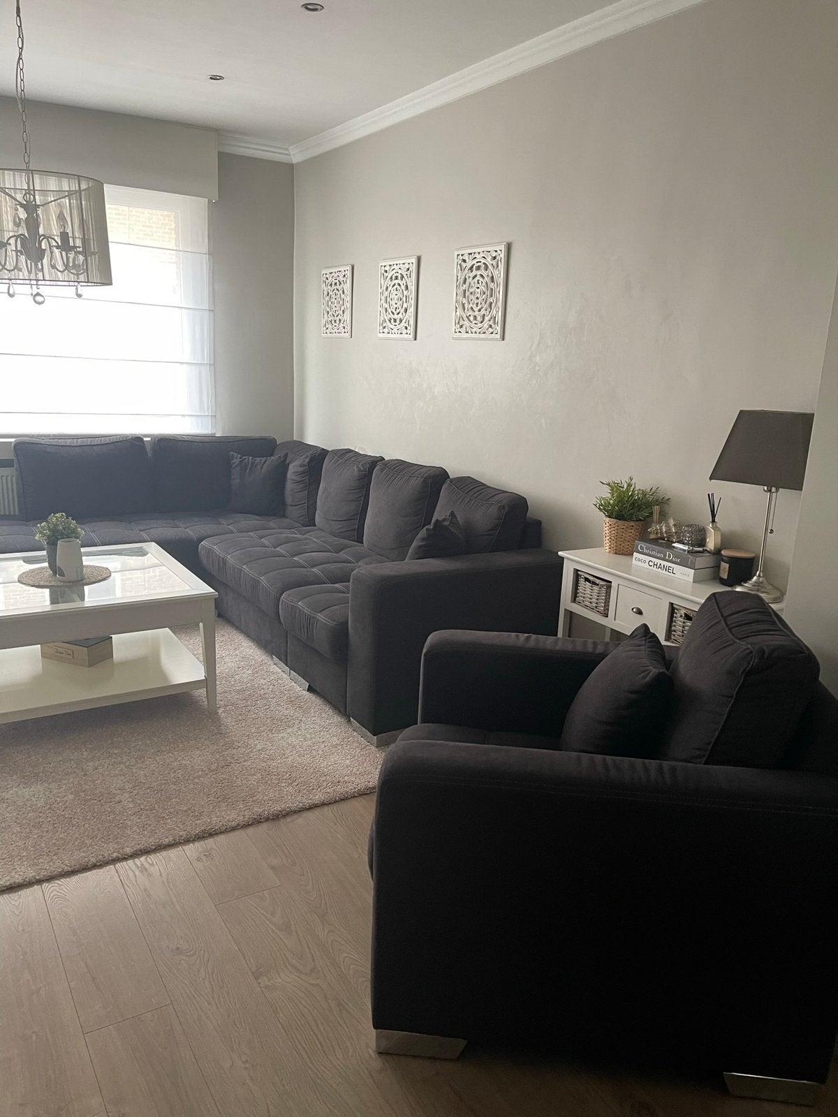 Volledige hoeksalon + 1-zit, Enlèvement, Utilisé, Métal