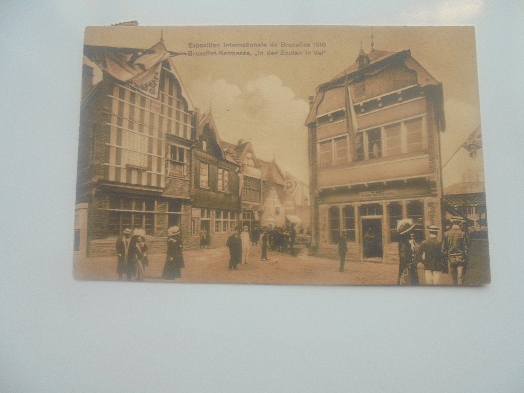 brussel expo 1910-"in den zouten  inval", Verzamelen, Verzenden, Voor 1920, Gelopen, Brussel (Gewest)