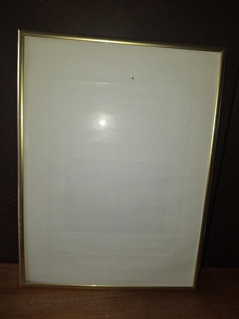 Cadre doré, Moins de 50 cm, Enlèvement, Utilisé, Métal ou Aluminium