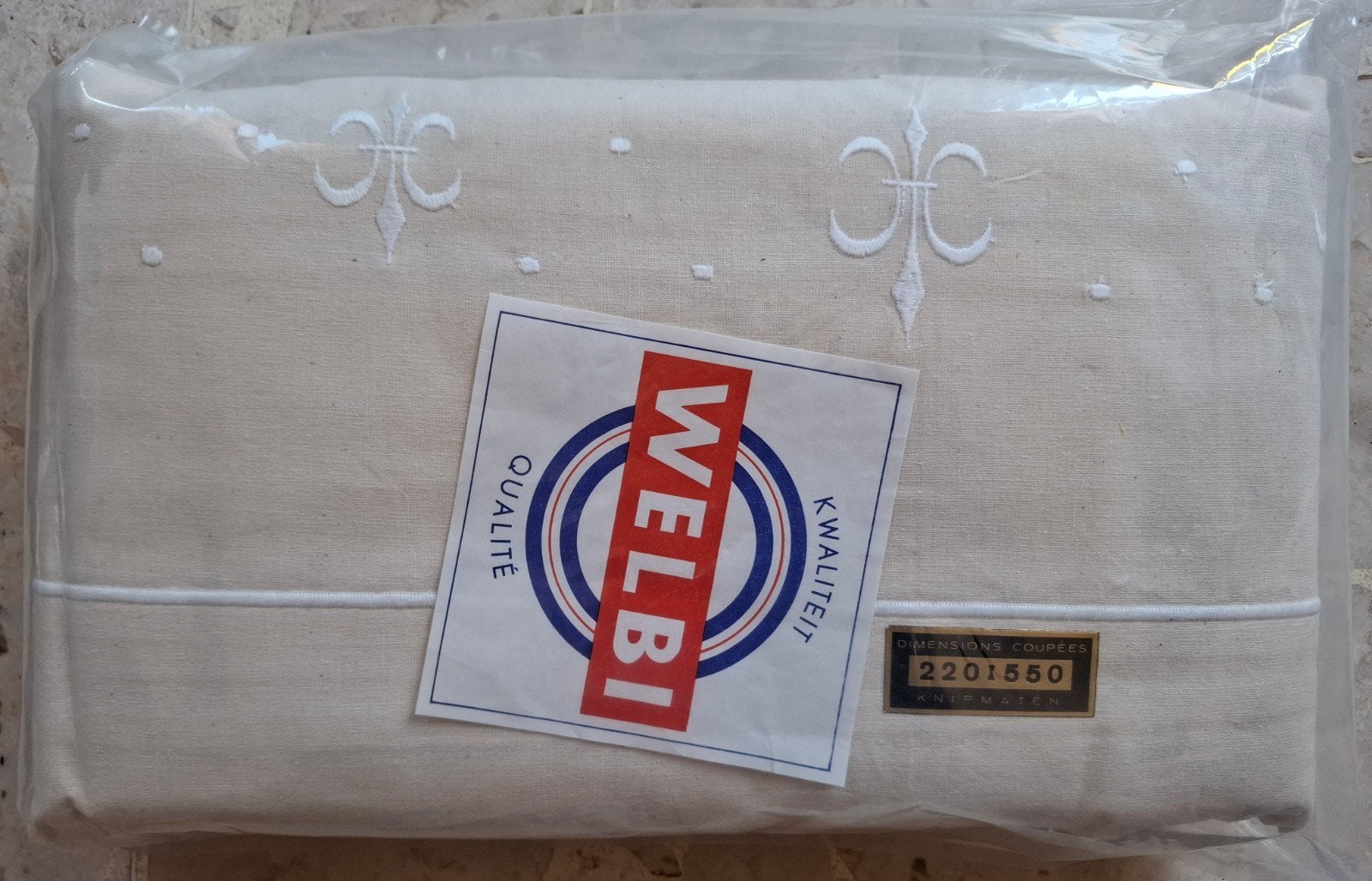 Draps neufs 220 x 550, beige, Enlèvement, Beige