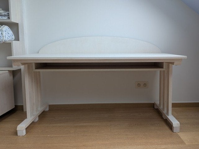 maison - bureau blanc en bois, Enlèvement, Utilisé, Blanc, Bois