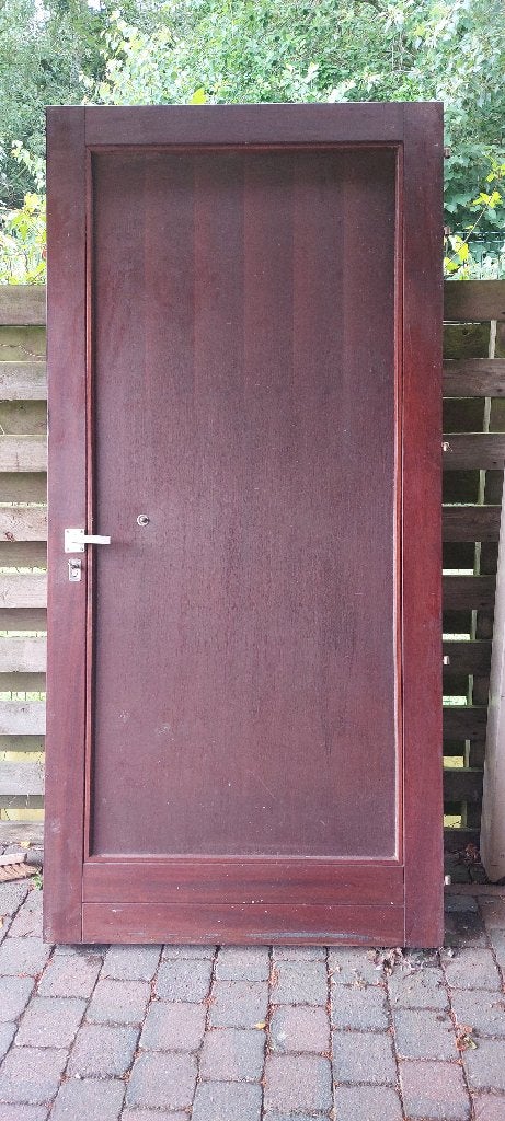 Houten buitendeur, Gebruikt, 215 cm of meer, Buitendeur, Hout