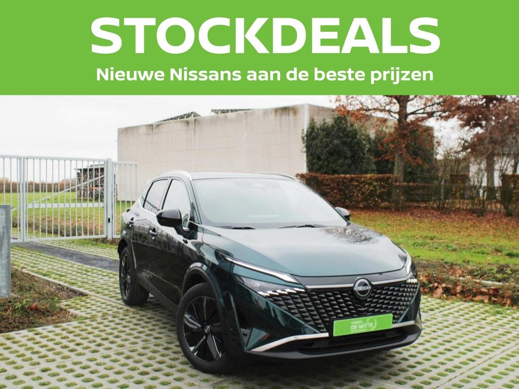 Nissan QASHQAI E-Power Tekna + Glass Roof + Cold Pack, Auto's, Automaat, 1497 cc, Leder en Stof, Stuurwielverwarming