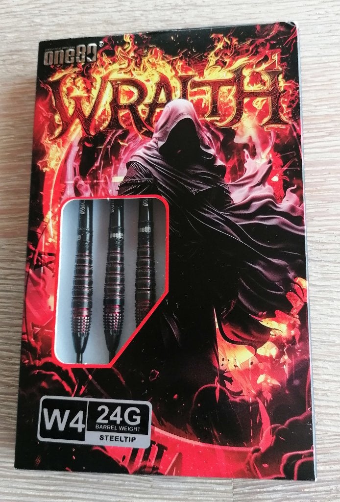 One80 Wraith W4 90% 24 gram., Sport en Fitness, Darts, Zo goed als nieuw, Pijlen, Ophalen of Verzenden