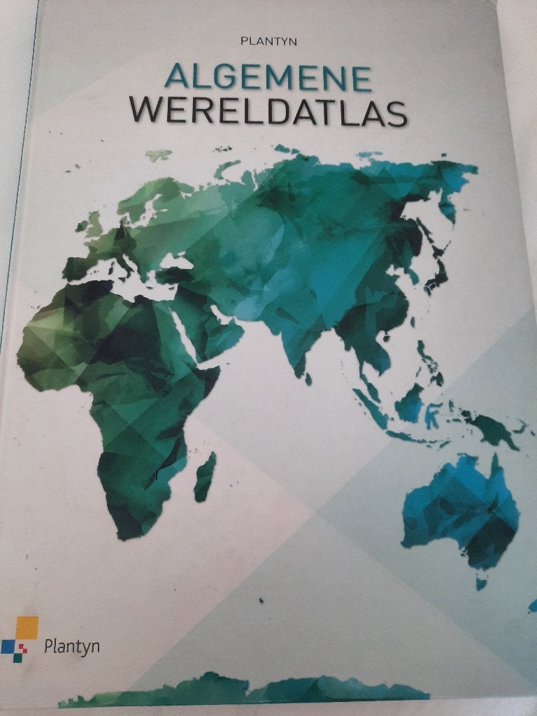 Algemene wereldatlas Plantyn, Enlèvement ou Envoi, Utilisé, Carte géographique