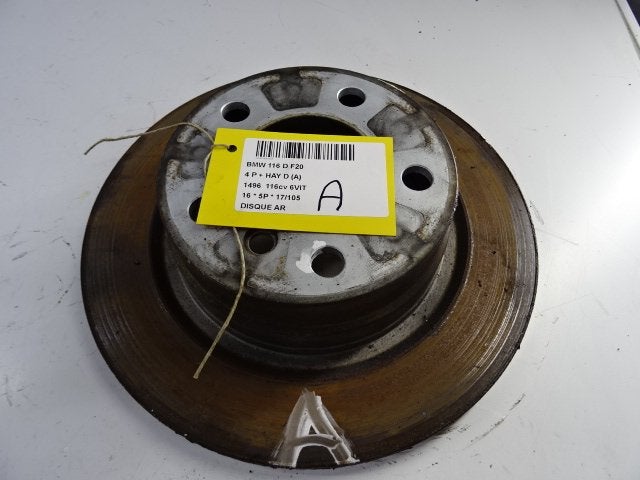 FREIN DISQUE ARRIÈRE BMW 1 serie (F20) (01-2010/06-2019), Mevr. I. Hauben, Utilisé, BMW, Rue de l'Espoir 34 34
4030  GRIVEGNÉE, BE