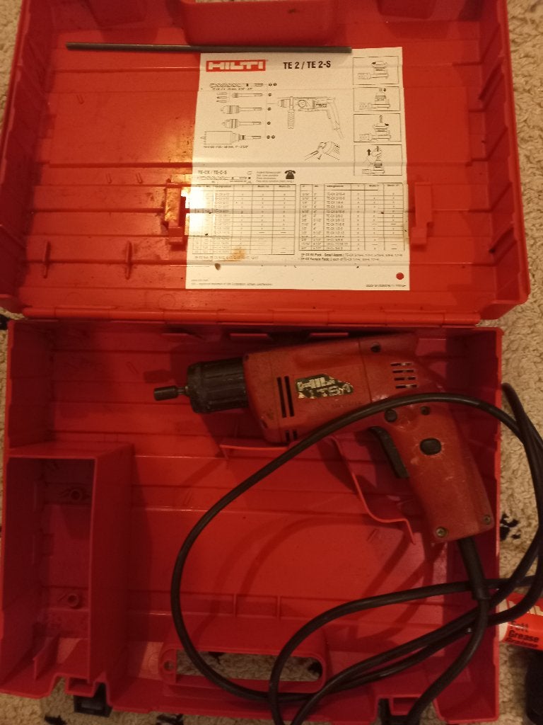 Hilti TS 11 gipsplaatschroefmachine met koffer werkt goed, Ophalen, Gebruikt, 400 tot 600 watt, Boor- en Schroefmachine