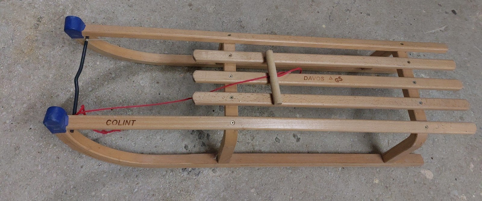 COLINT Davos houten slee, Ophalen, Zo goed als nieuw, Hout