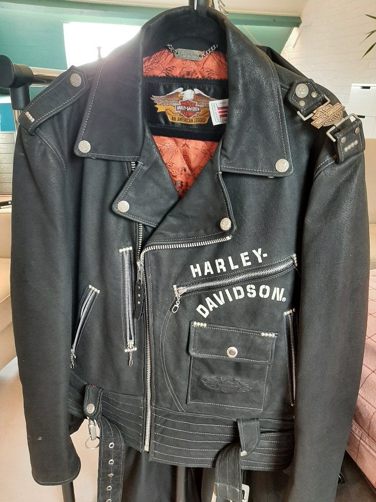 Veste Harley Davidson, Enlèvement, Comme neuf, Taille 52/54 (L), Noir