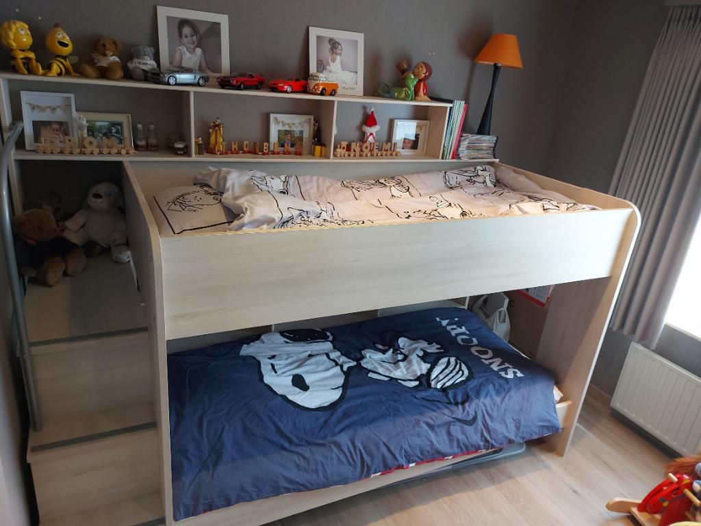 Palisot Stapelbed biblio van  L:2,40m H:1,75 br:115, Ophalen, Zo goed als nieuw, Stapelbed
