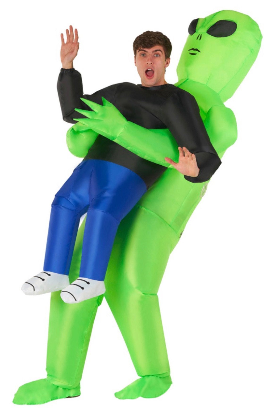 Opblaasbaar Alien Kostuum, Ophalen of Verzenden, Gedragen, Maat 52/54 (L), Kleding