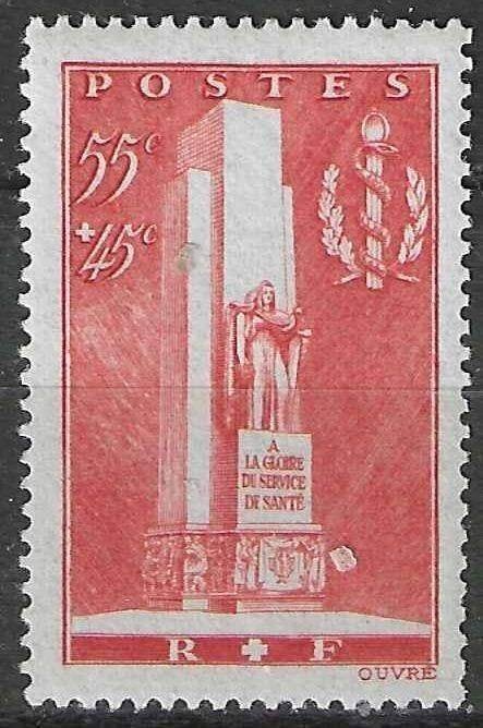 Frankrijk 1938 - Yvert 395 - Voor de Infanterie (PF), Verzenden, Postfris