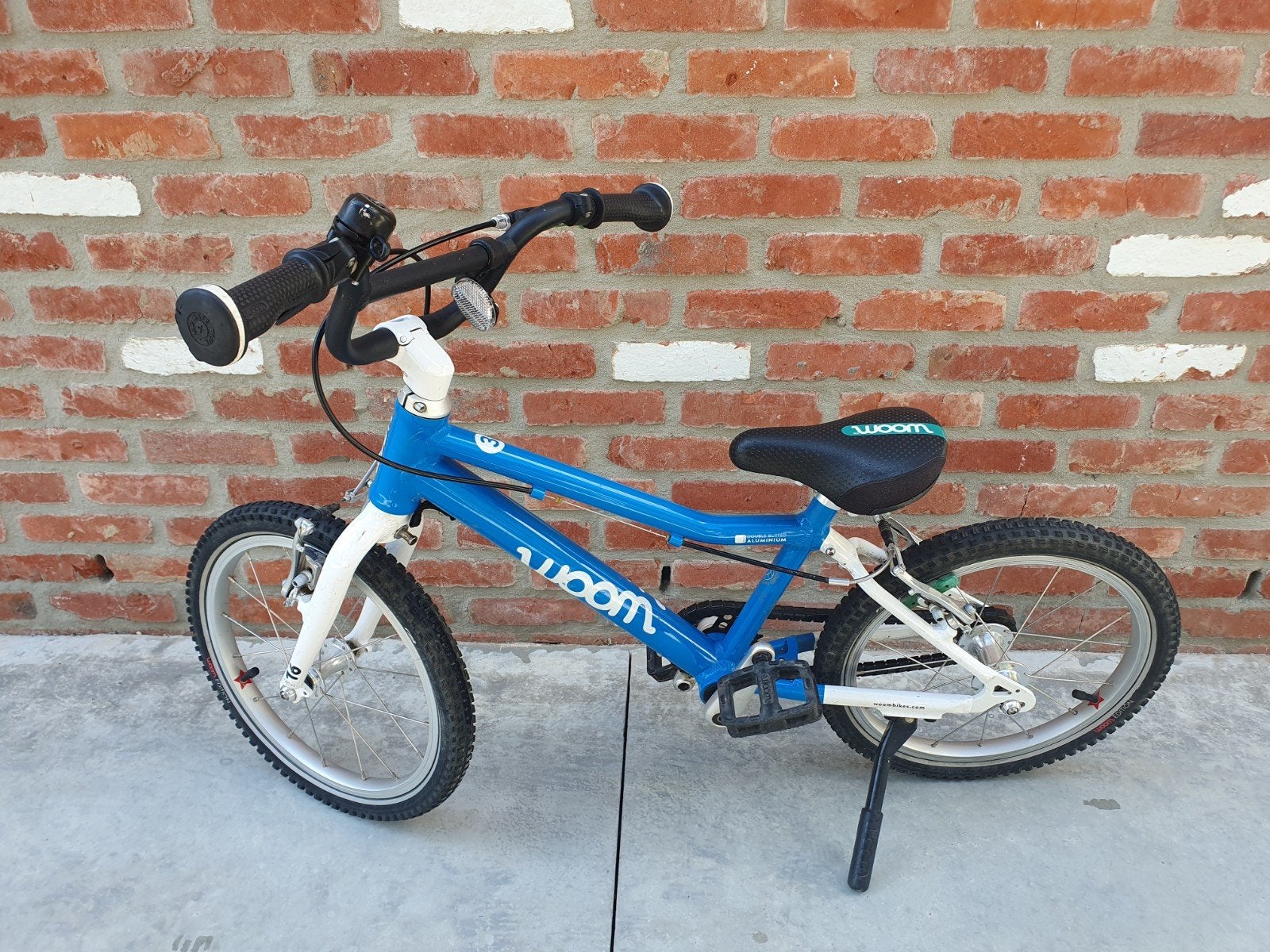 Woom 3 kinderfiets (16 inch) - blauw, Frein sur jante, Enlèvement, Utilisé, Woom