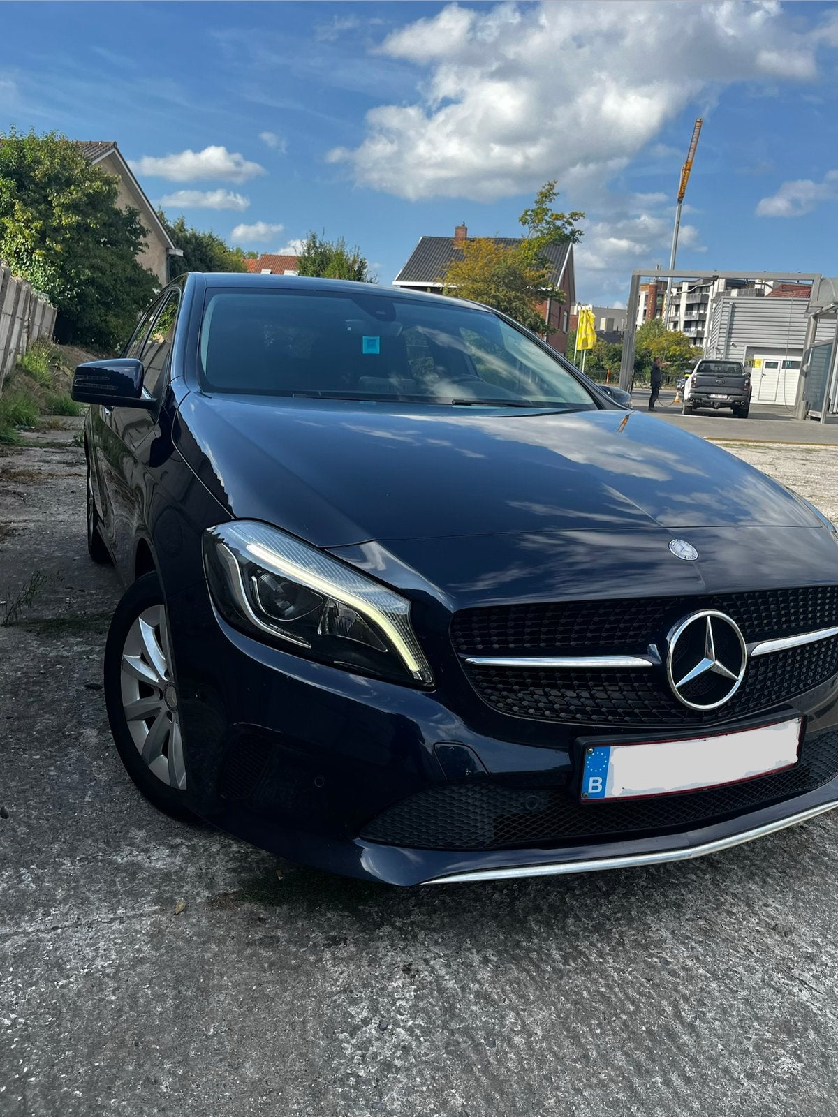 Mercedes A 180d, Auto's, Mercedes-Benz, Euro 6, Blauw, Leder en Stof, Particulier