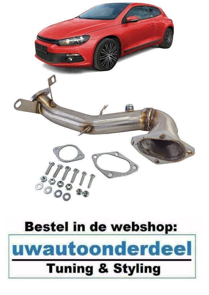 Racing Downpipe RVS Geschikt Voor Volkswagen Scirocco 1.4 TS, Verzenden