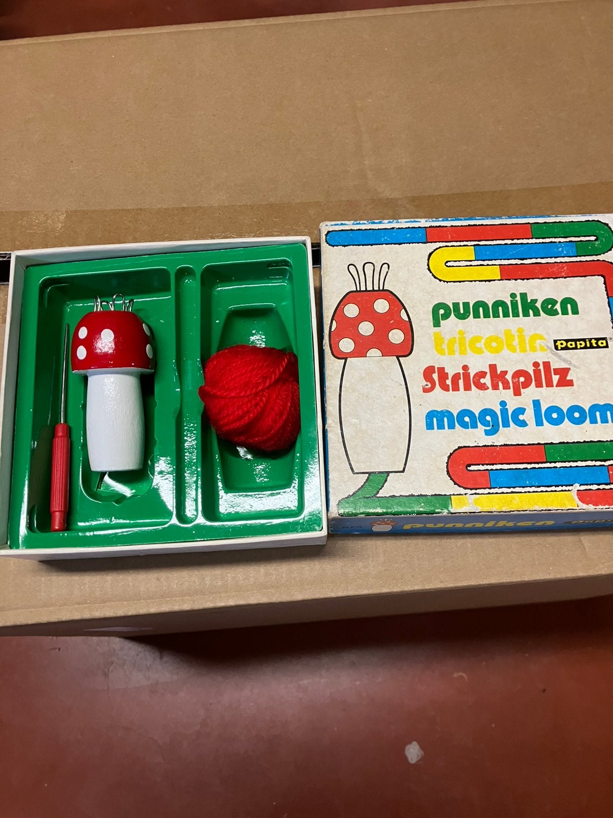 Punnik orginele doos, Ophalen