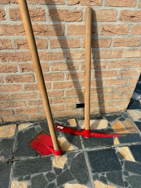 Pik en tuinhouweel, Jardin & Terrasse, Enlèvement, Comme neuf, Pioche, Polet