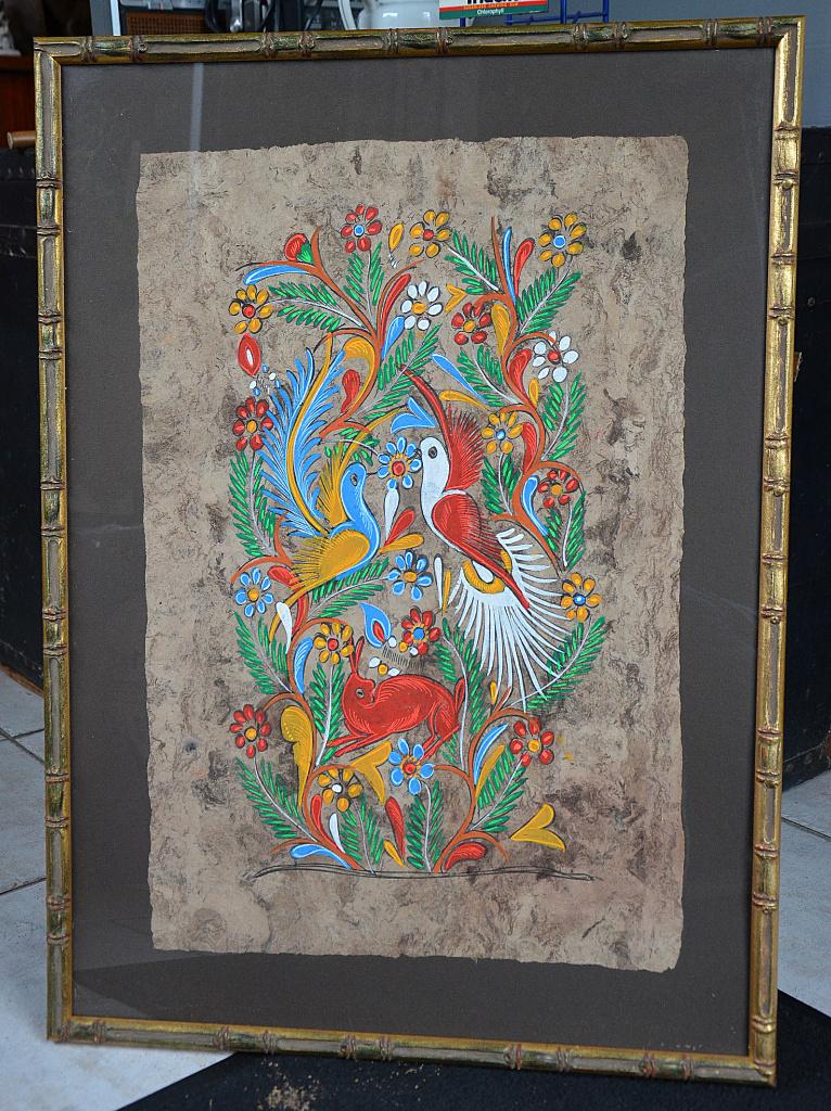 Amate Mexico schilderij, Enlèvement