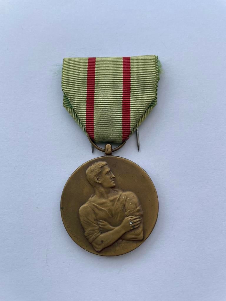 Lot 10: Medaille 40-45 Frosan Victi nunquam servi, Verzamelen, Militaria | Tweede Wereldoorlog, Ophalen of Verzenden