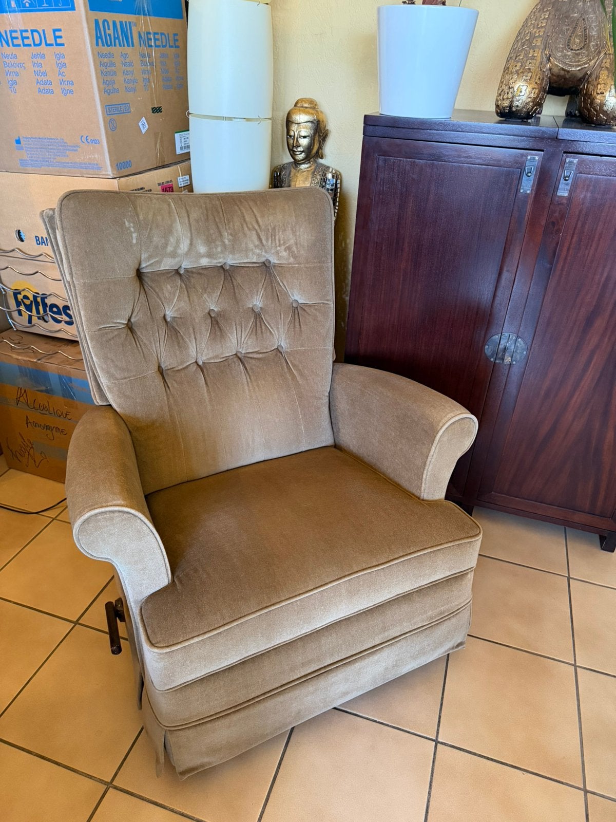 American La-Z-Boy ReclinaRocker-fauteuil inclinable vintage, Enlèvement, Utilisé, Bois