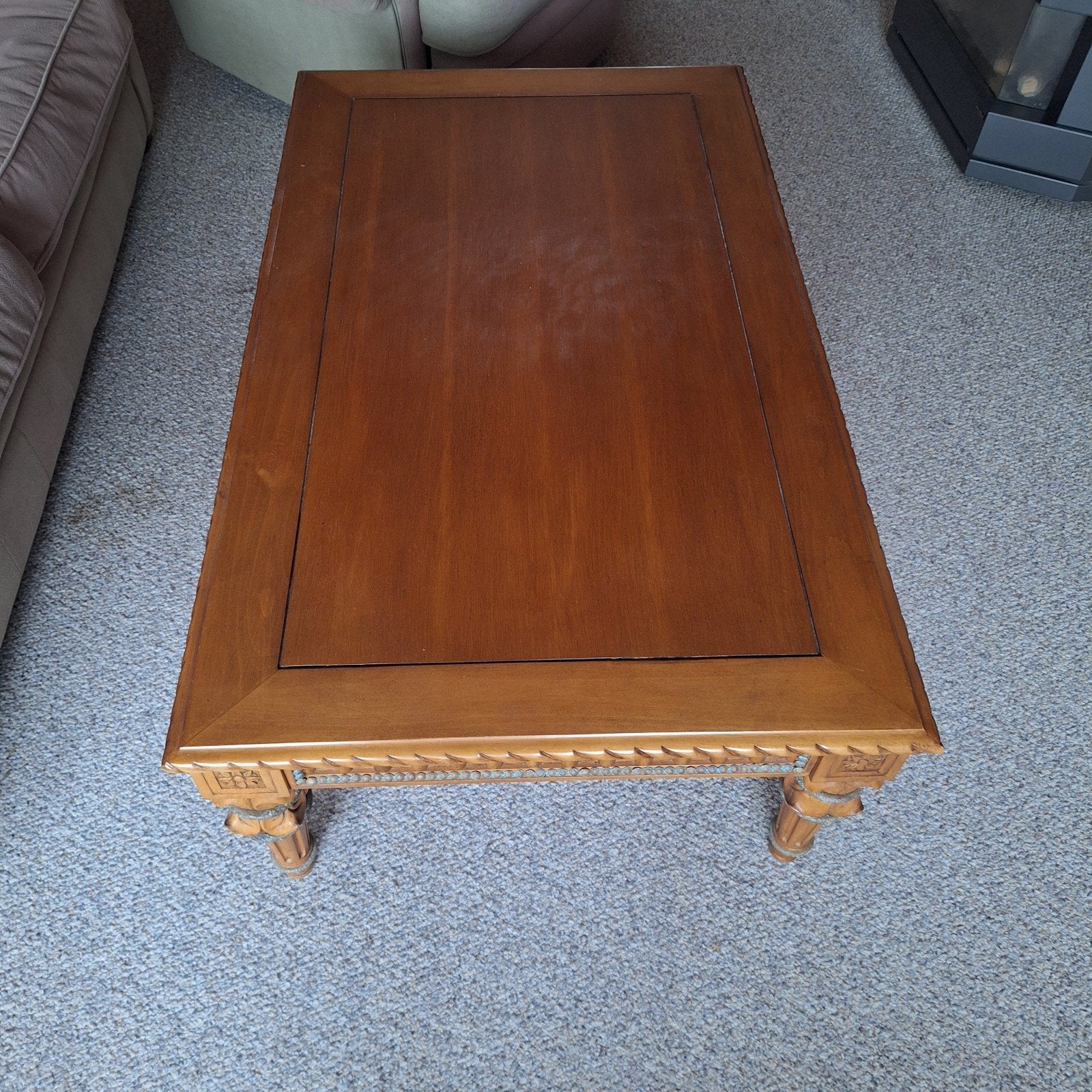 Salon Tafel lichte eik. L: 130cm B: 77cm H: 45cm, Huis en Inrichting, Tafels | Salontafels, Ophalen, Gebruikt, 100 tot 150 cm