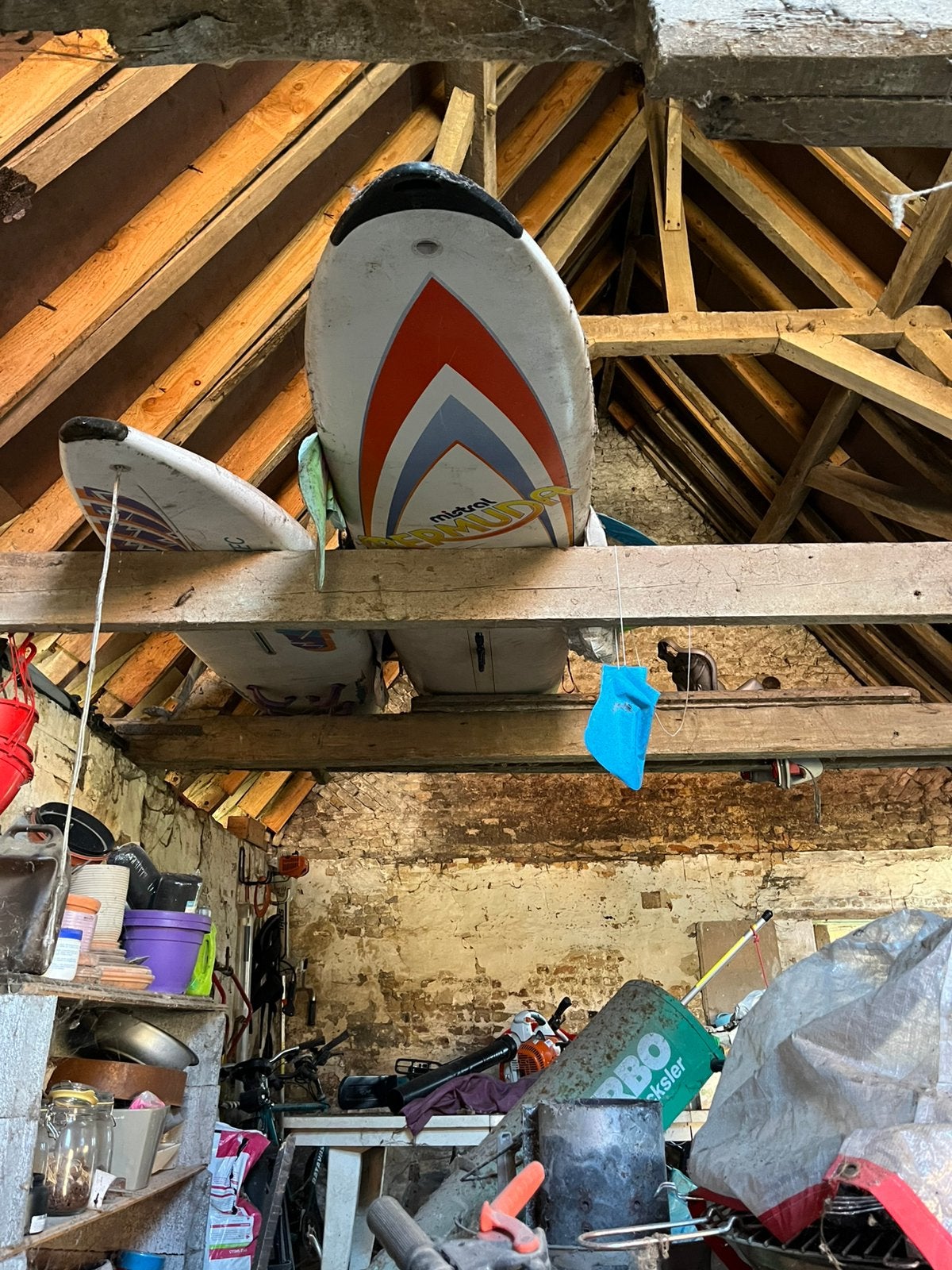 Bic surfplank, Watersport en Boten, Windsurfen, Ophalen, 250 tot 300 cm, Gebruikt, 3.5 tot 5 m²