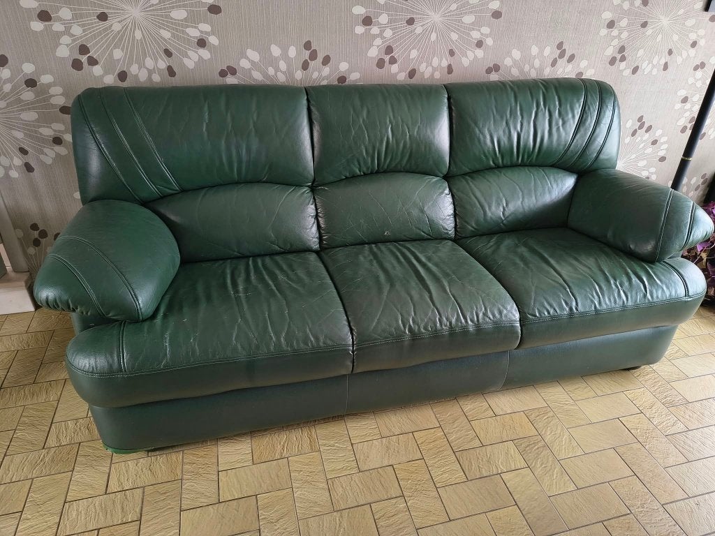 Gratis 3 ZIT KUNSTLEDER, Huis en Inrichting, Ophalen, Overige materialen, Gebruikt, 150 tot 200 cm