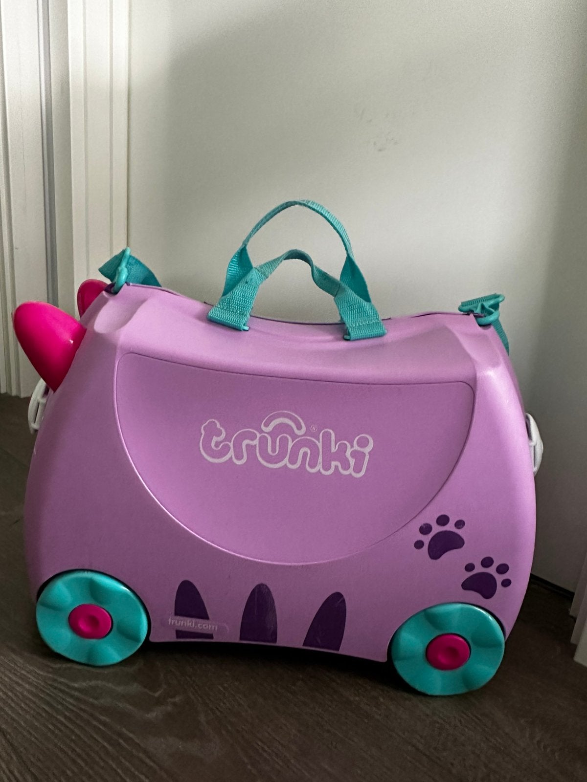 Trunki koffer roze kat, Ophalen, Zo goed als nieuw