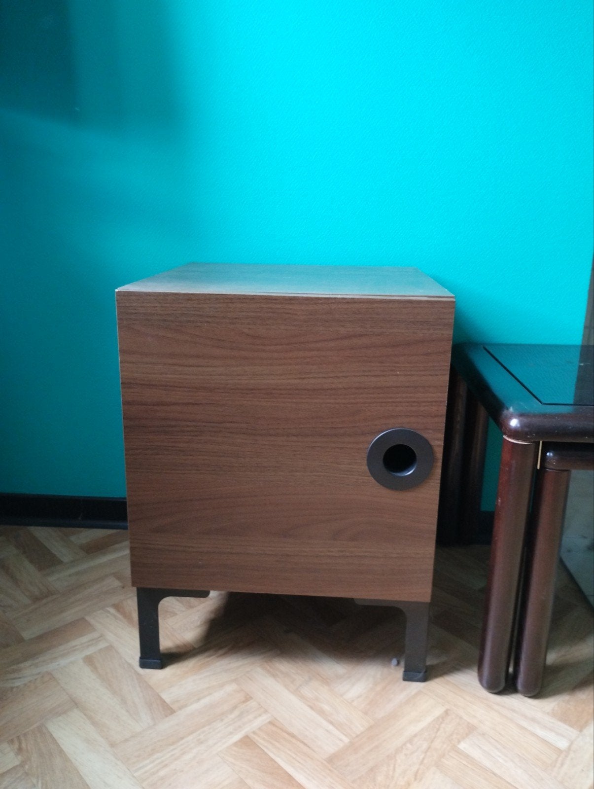 Nachtkastje 1 x, Huis en Inrichting, Ophalen, Overige materialen, Gebruikt, Minder dan 45 cm