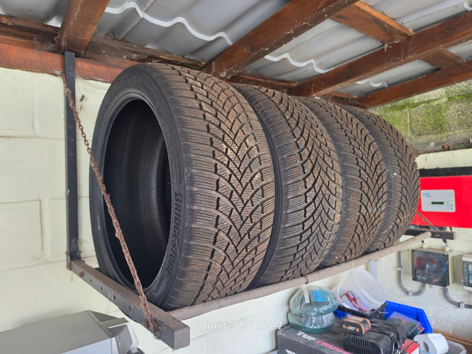 Pneus hiver Bridgestone, Ophalen of Verzenden, Zo goed als nieuw
