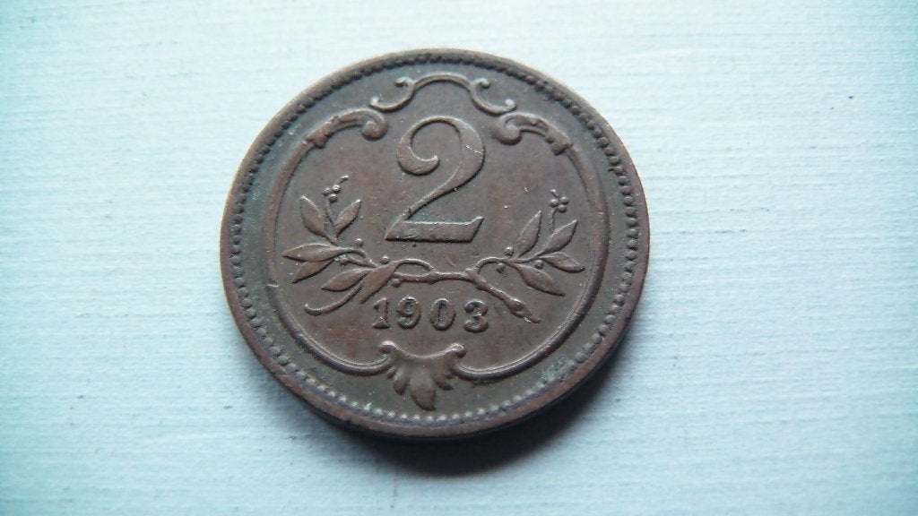 autriche 2 heller 1903, Enlèvement, Autriche