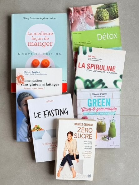 Lot de 7 livres Nutrition, détox, jeûne et zéro sucre, Boeken, Gezondheid, Dieet en Voeding, Ophalen of Verzenden, Gelezen, Dieet en Voeding