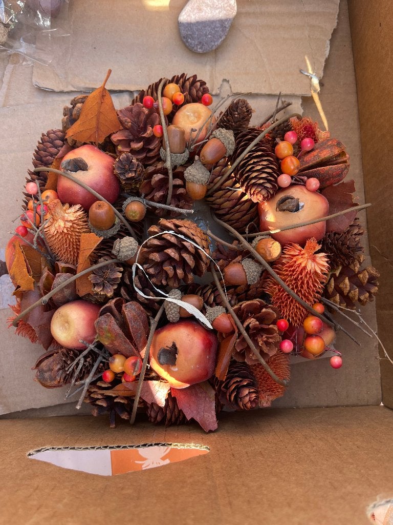 Grote partij herfstdecoratie – pompoenen, figuren, krans,.., Huis en Inrichting, Ophalen, Gebruikt