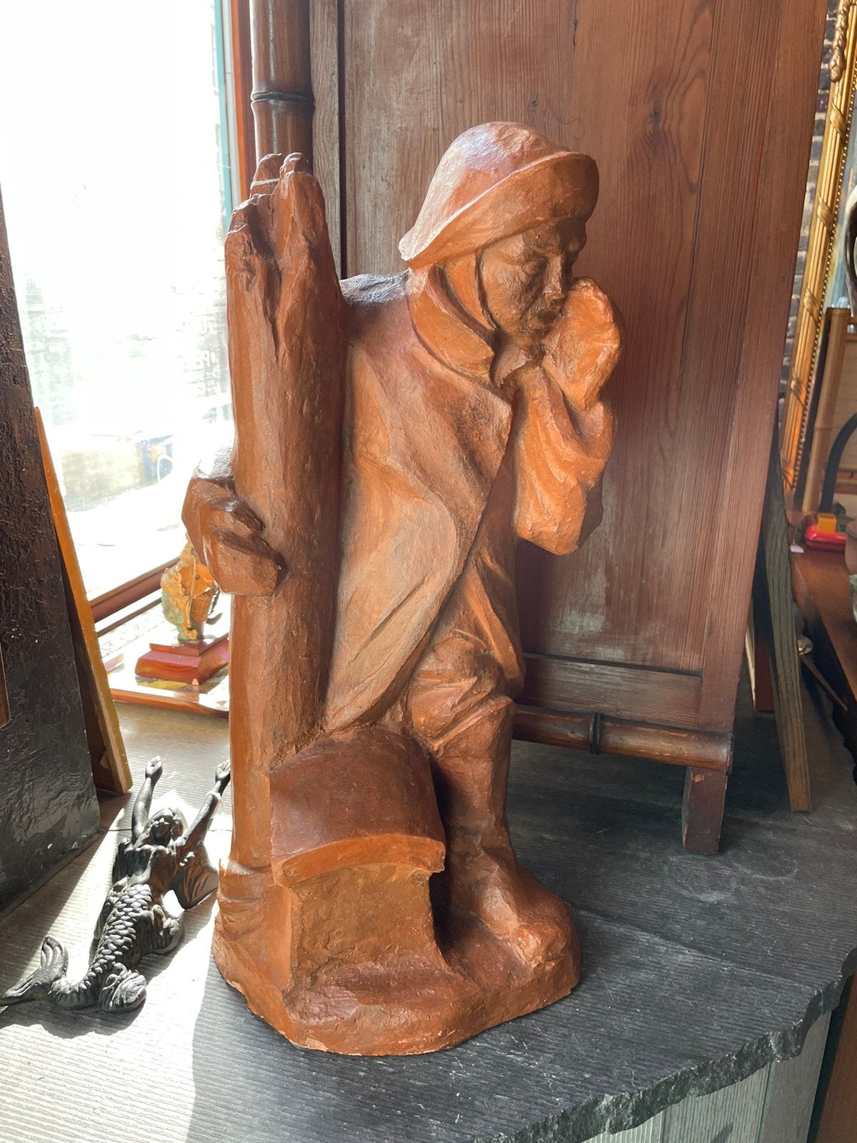 Groot Terracotta Beeld Josef Arnost Gause, Enlèvement ou Envoi