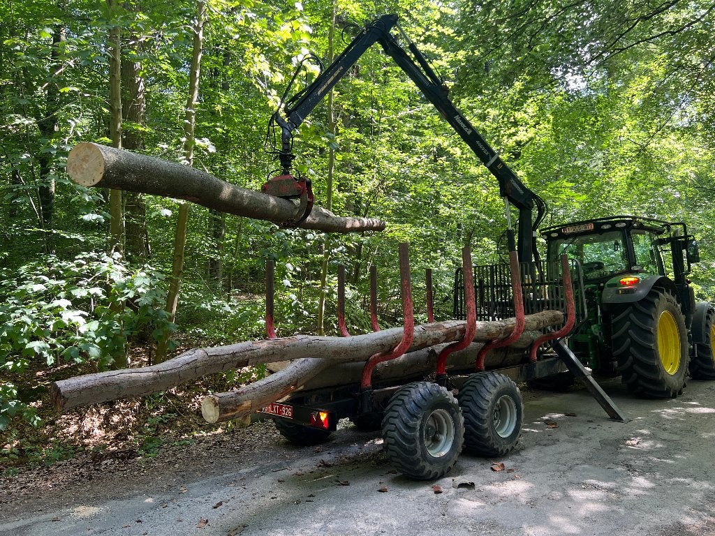 Nokka bosbouwtrailer met kraan, Ophalen of Verzenden, Serretuinbouw, Transport
