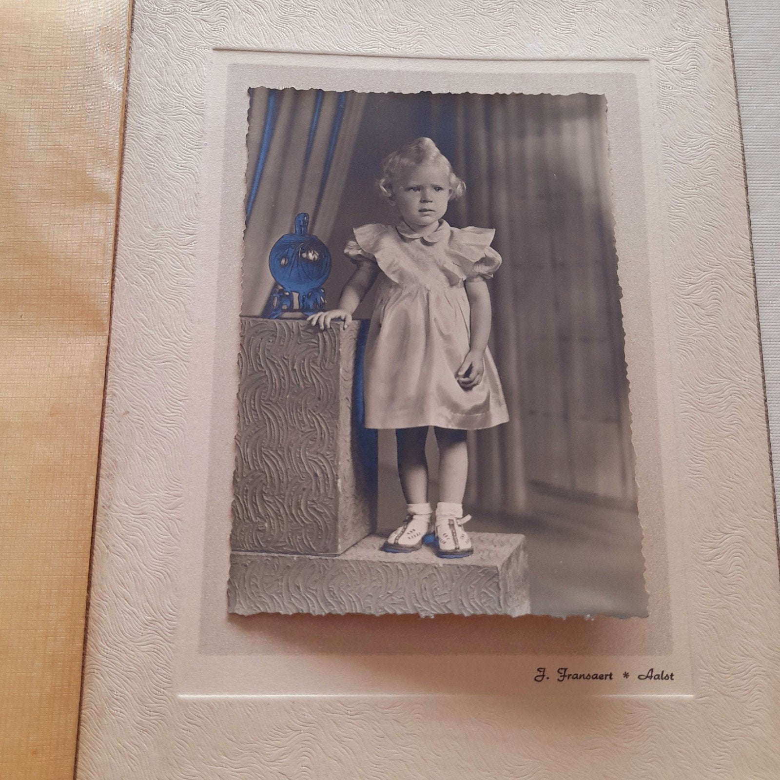 5 oude foto's  huwelijk, communie en kindje - Aalst., Verzamelen, Ophalen of Verzenden, Foto