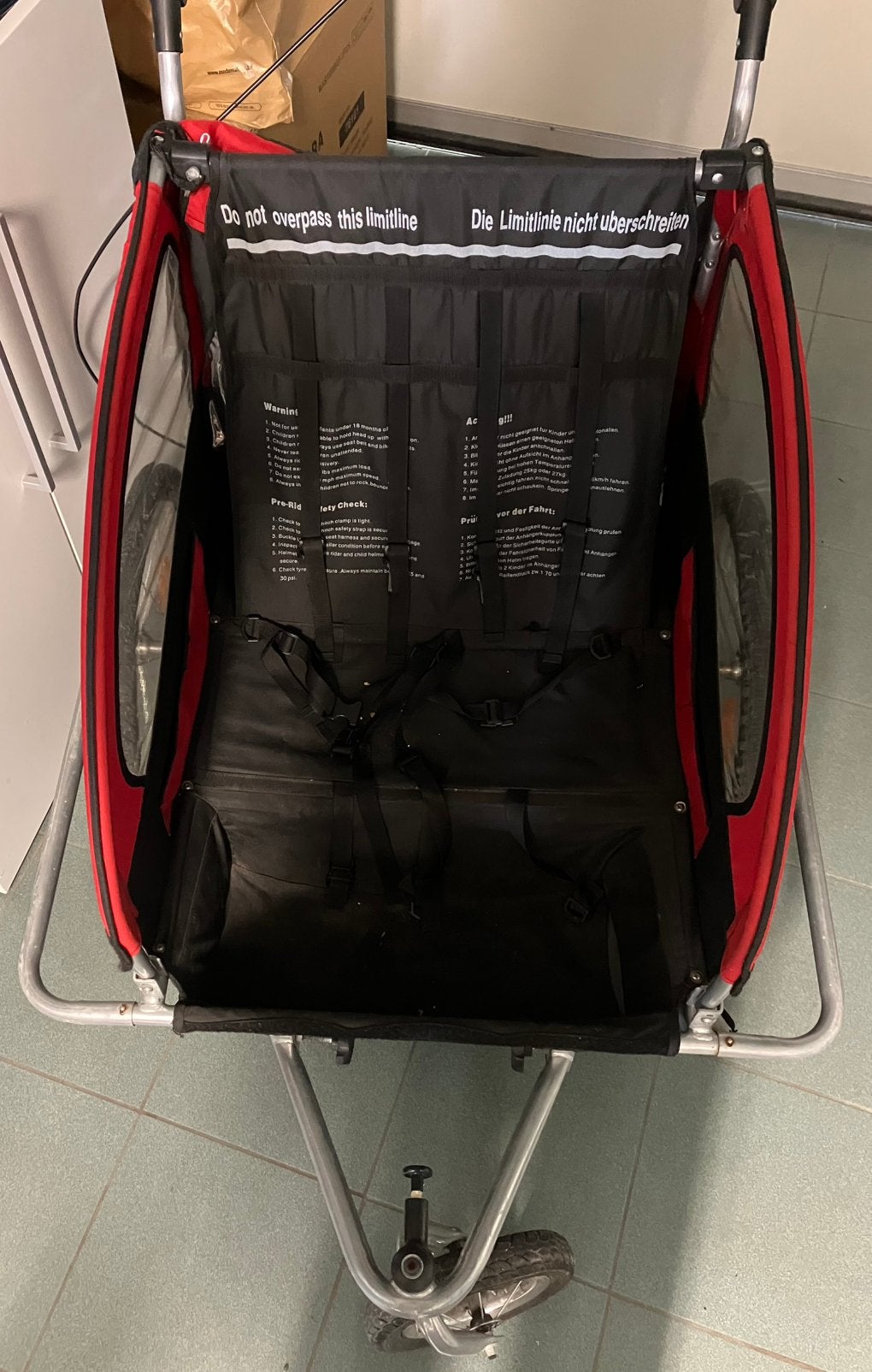 Fietskar, Enlèvement, Utilisé, Remorque pour enfant, Suspension