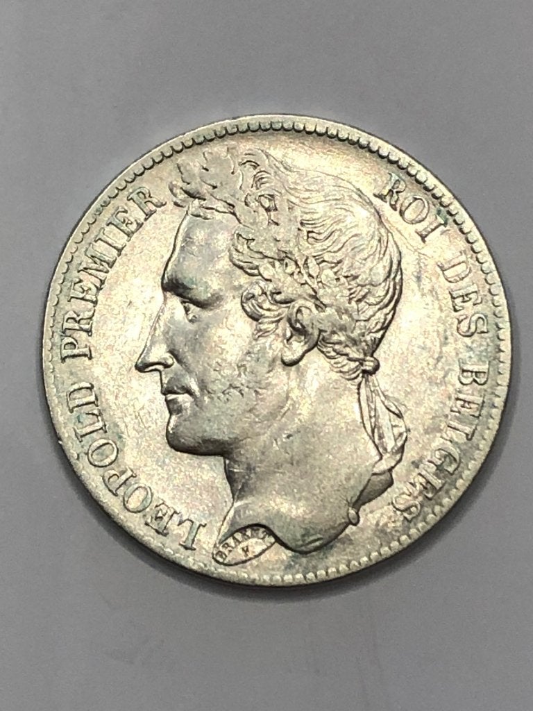 Munt zilver België 5 FR Leop I gelauwerd jaar 1834 pos A, Postzegels en Munten, Zilver, Ophalen of Verzenden, Losse munt, Zilver