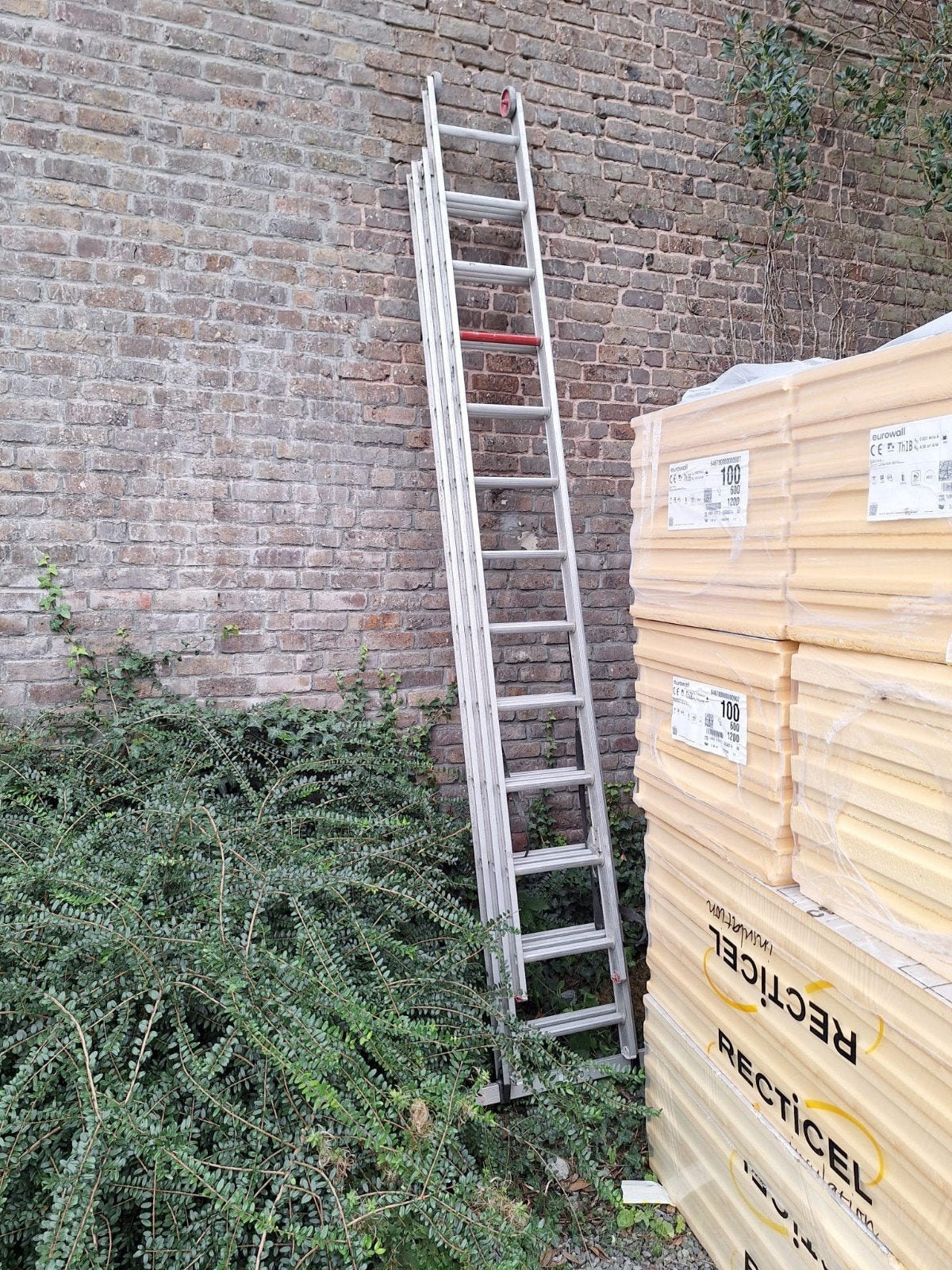 Altrex 3-delige ladder en platform, Doe-het-zelf en Bouw, Ophalen of Verzenden, Zo goed als nieuw, Ladder