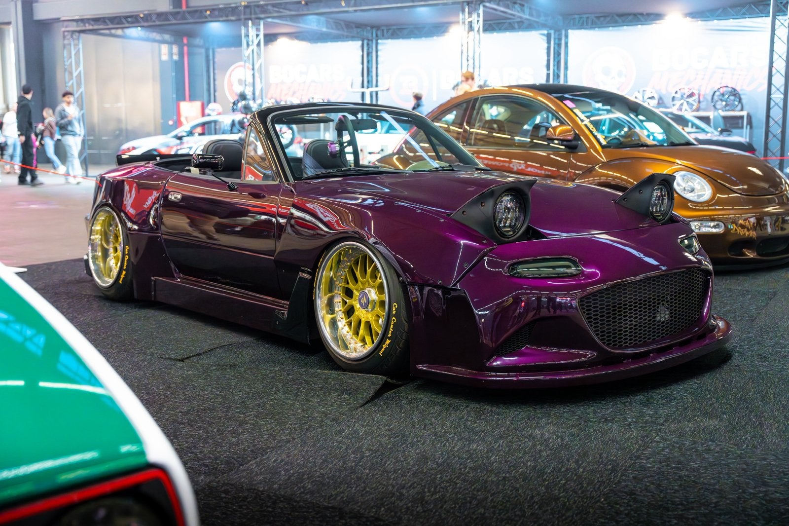 Mazda MX5 NA Miata 1/1 widebody lowrider, Achterwielaandrijving, Cabriolet, Leder, Handgeschakeld