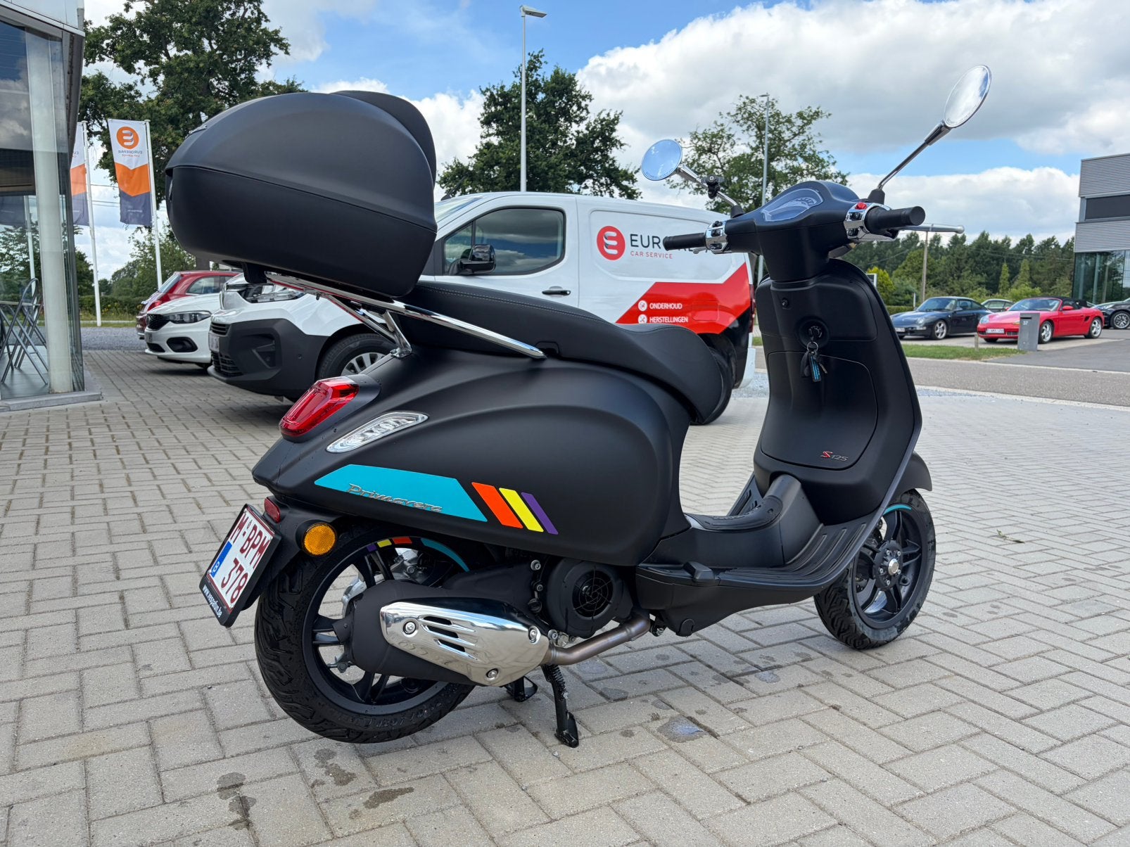 Vespa Primavera S 125cc mat zwart (rijbewijs B), Motoren, Nieuw, Bedrijf, 11 kW of minder, Automaat