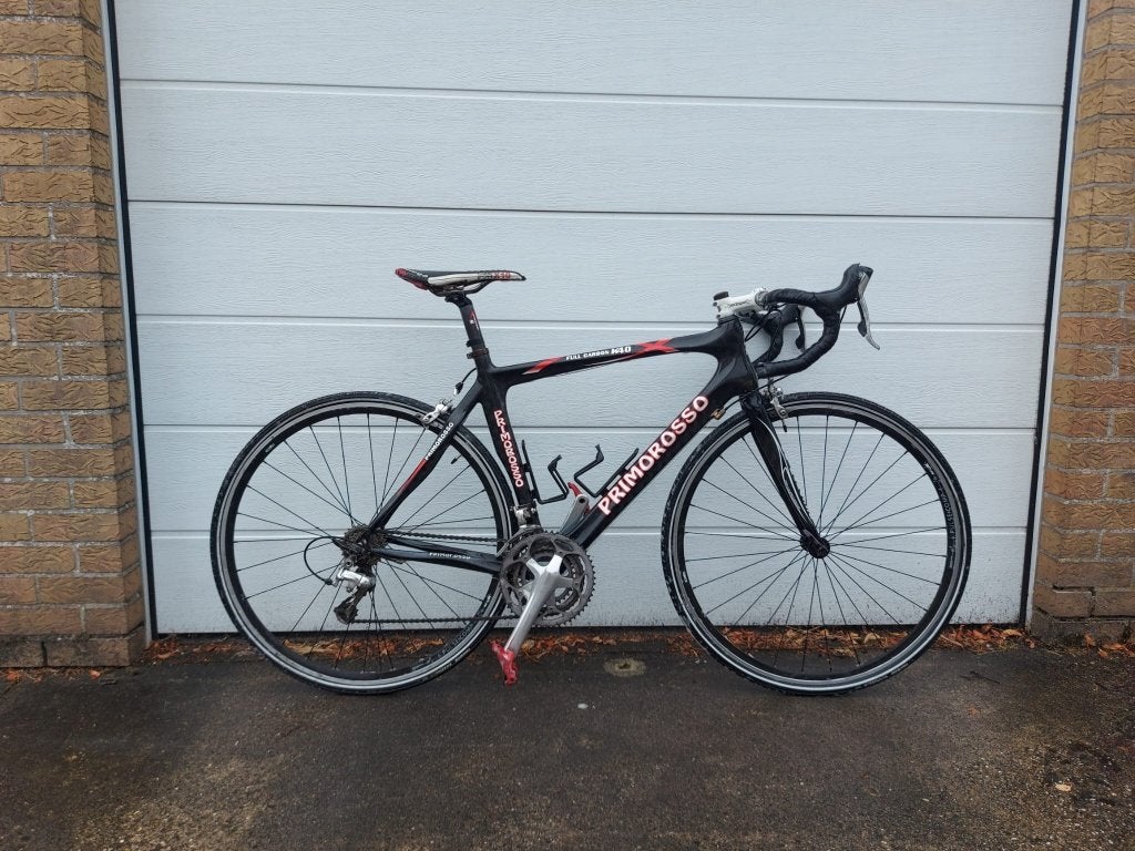Carbon racefiets Primorosso met accessoires, Gebruikt, Carbon, Heren, 49 tot 53 cm