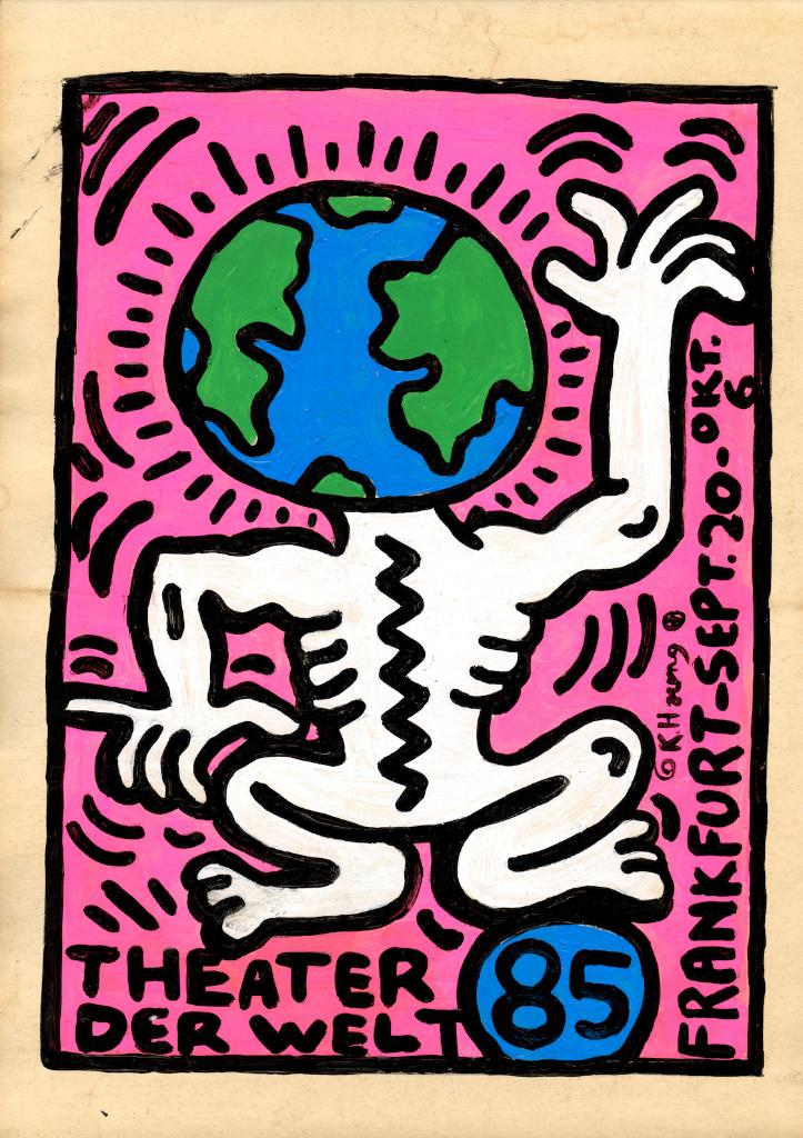 Keith Haring Artwork, Antiquités & Art, Art | Peinture | Moderne, Envoi, Signé, Impression