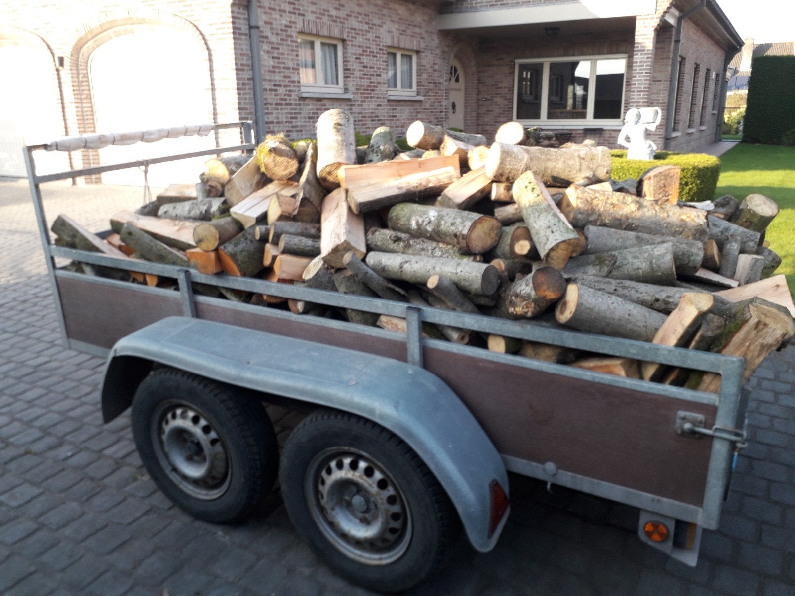 droog brandhout es ,wilg door elkaar 60€ de stere., Tuin en Terras, Ophalen, Elzenhout