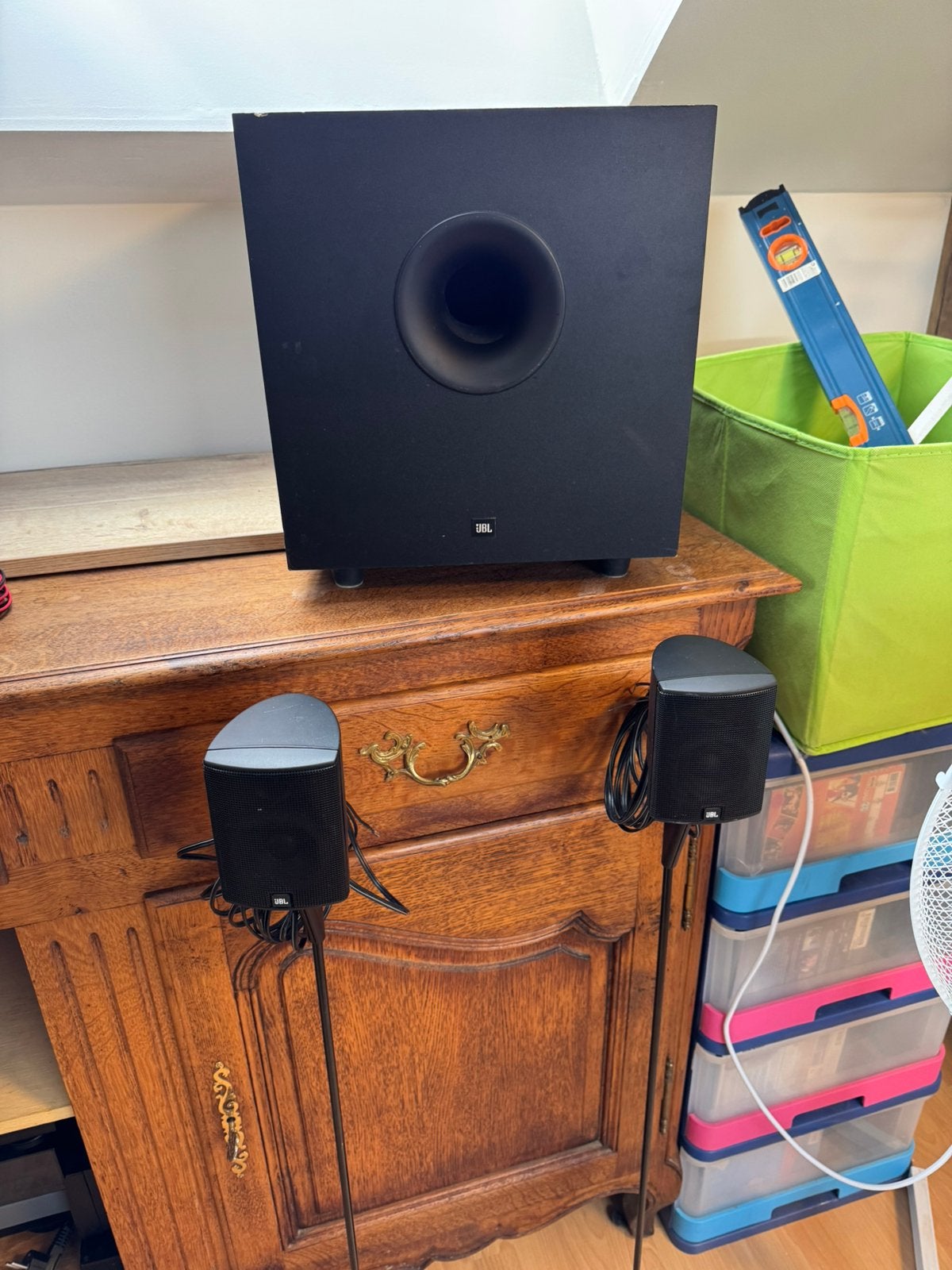 2.1 jbl, TV, Hi-fi & Vidéo, Barres de son, Comme neuf, Avec subwoofer externe, Enlèvement ou Envoi